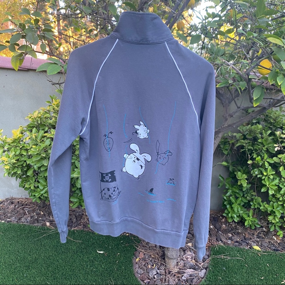 AMERICAN APPAREL Fat Rabbit Farm Zipper Sweatshirt - Picture 13 of 13